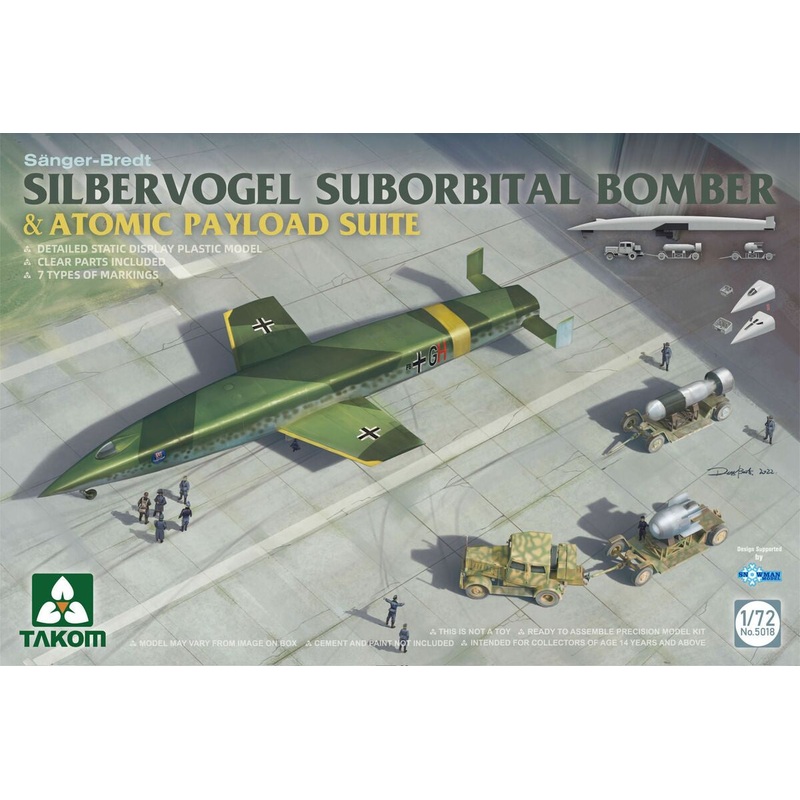 Takom - 1/72 Snger-Bredt Silbervogel Suborbital Bomber & Atomic Payload Suite