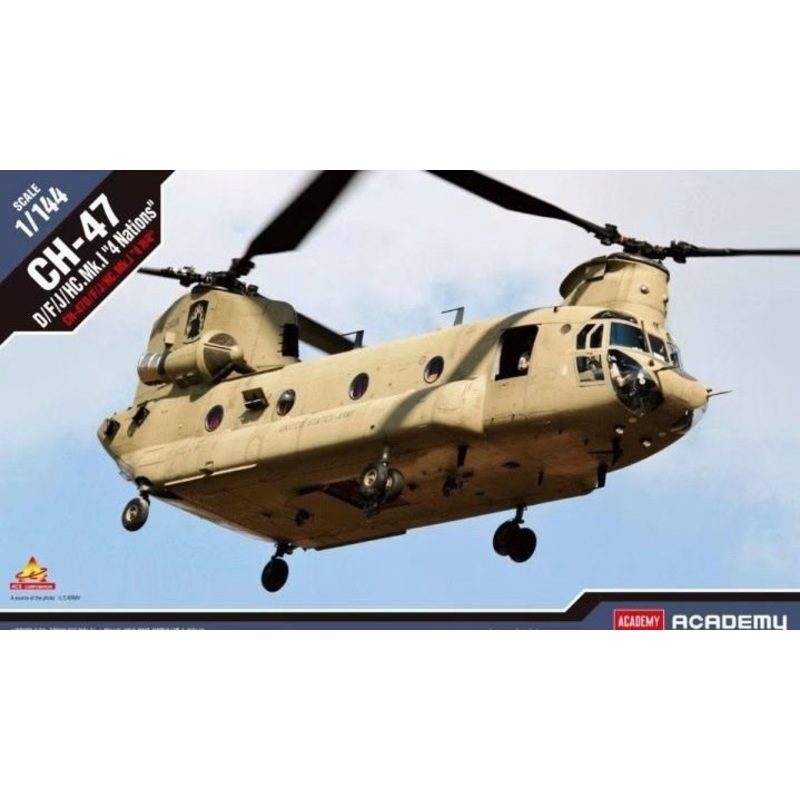 Academy - 1/144 CH-47 D/F/J/HC. Mk.I 4 Nations