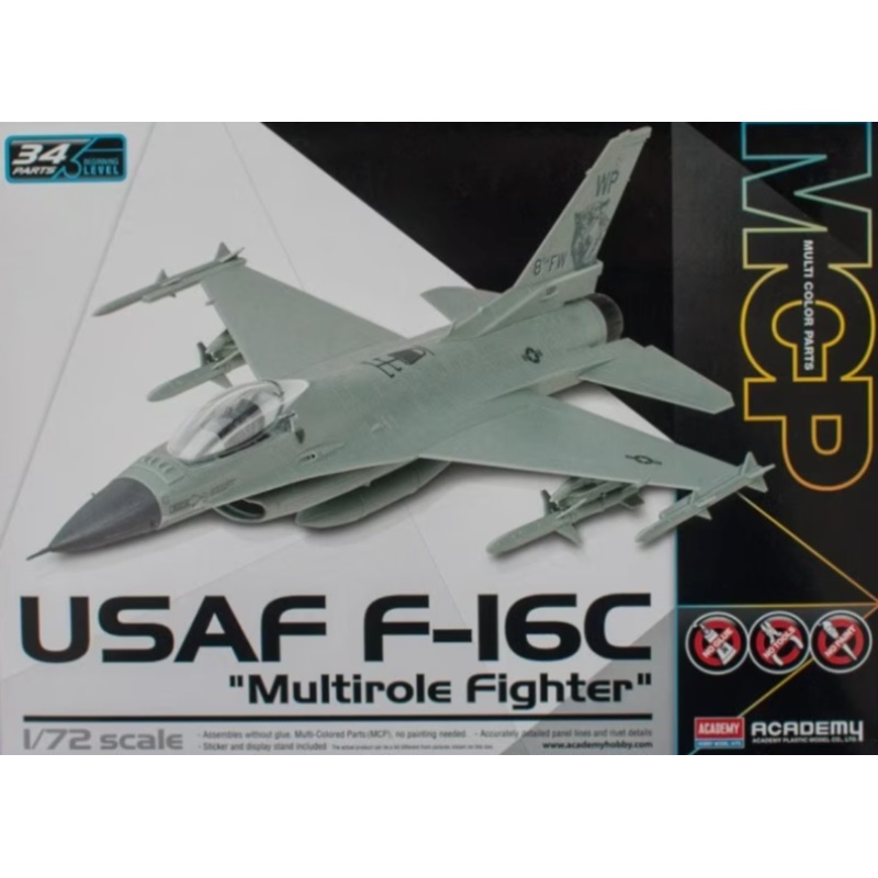 Academy - 1/72 F-16C USAF (MULTI Coloured)