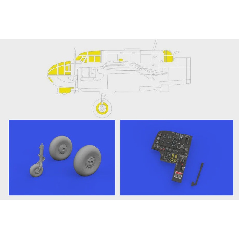 Eduard - 1/48 Beaufort Mk.I LOOKplus Update set (for ICM) 644200