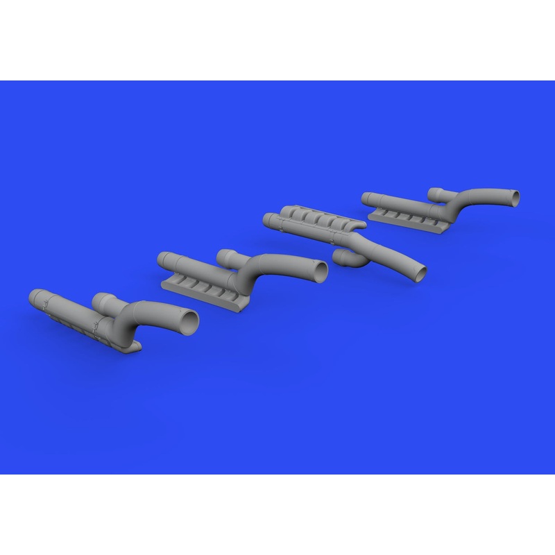 Eduard - 1/48 Bf 110G-4 Exhaust Stacks Brassin set (for Eduard) 648606