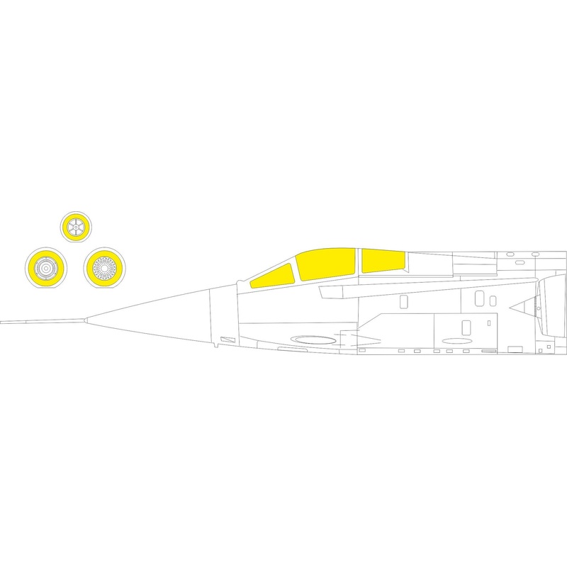 Eduard - 1/48 F-104A/C Masking sheet (for Kinetic) EX850