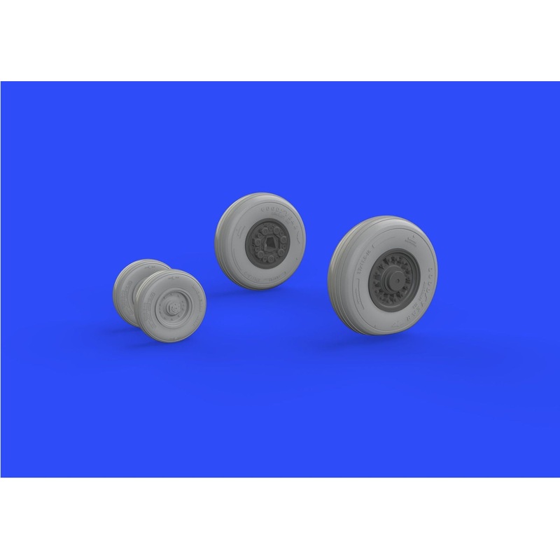 Eduard - 1/48 F-14A Wheels Late Brassin set (for Tamiya) 648290