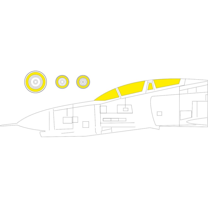 Eduard - 1/48 F-4B Masking sheet (for Tamiya) EX802
