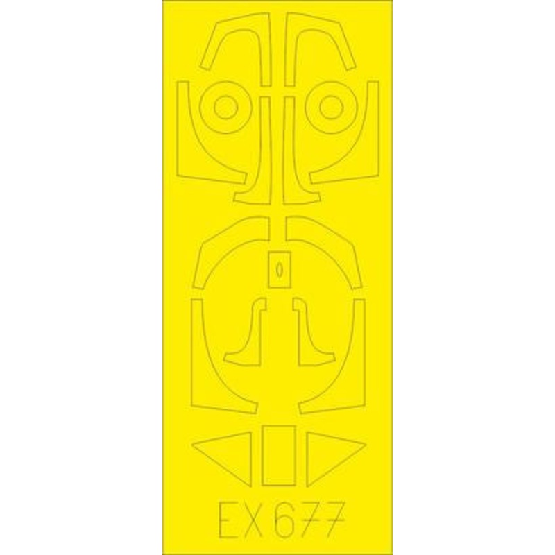 Eduard - 1/48 Fw 190A-8 Weekend Masking sheet (for Eduard) EX677