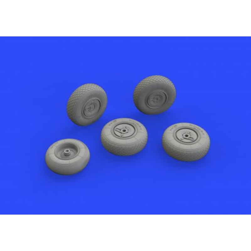 Eduard - 1/48 He 219 Wheels  Brassin set (for Tamiya) 648328