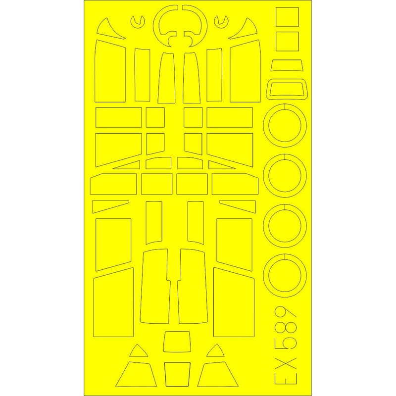 Eduard - 1/48 Ju 87B-2/R2  Masking sheet (for Airfix) EX589