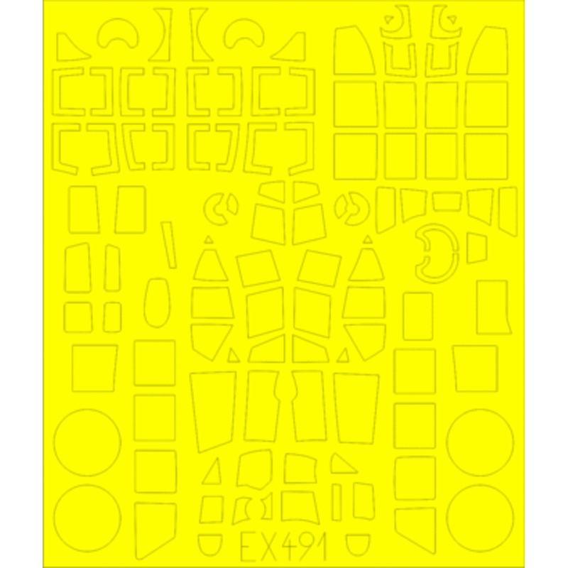 Eduard - 1/48 Ju 88A-5  Masking sheet (for ICM) EX491