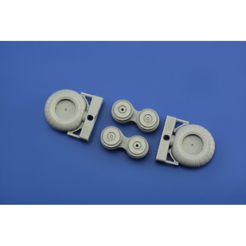 Eduard - 1/48 Ju 88A Wheels Early Brassin Set (for ICM) 648244