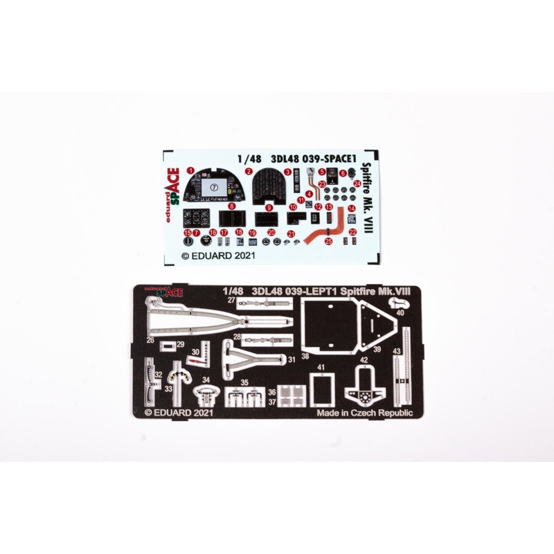 Eduard - 1/48 Spifire Mk.VIII SPACE set (for Eduard) 3DL48039