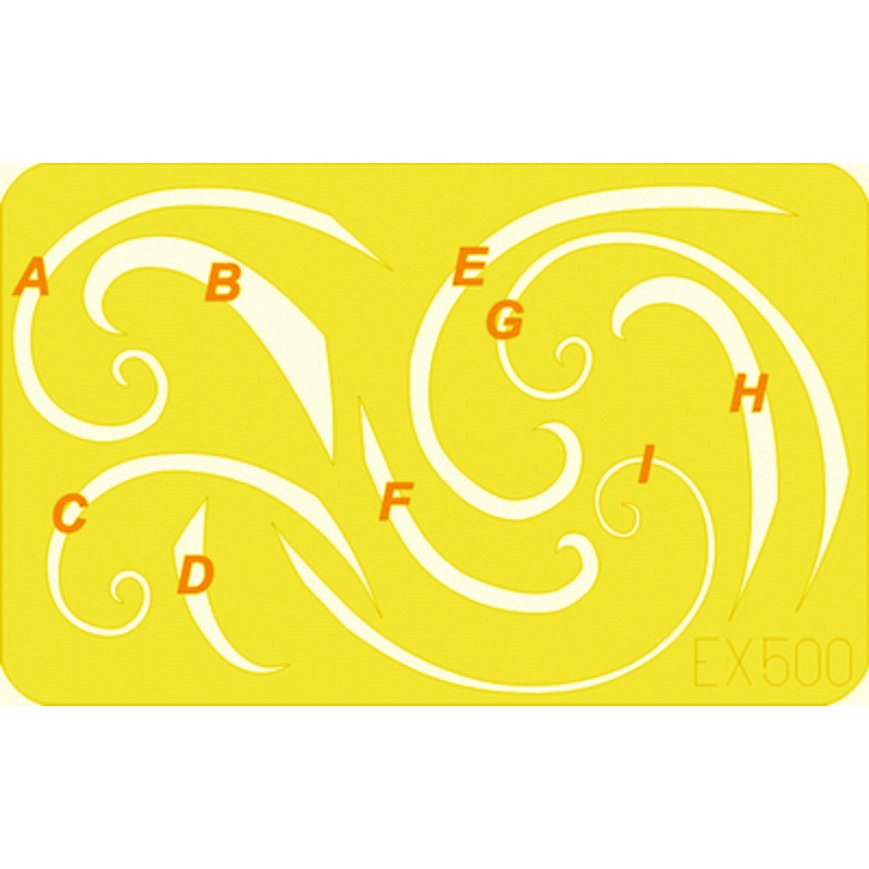 Eduard - 1/48 Spinner spirals  Masking sheet EX500