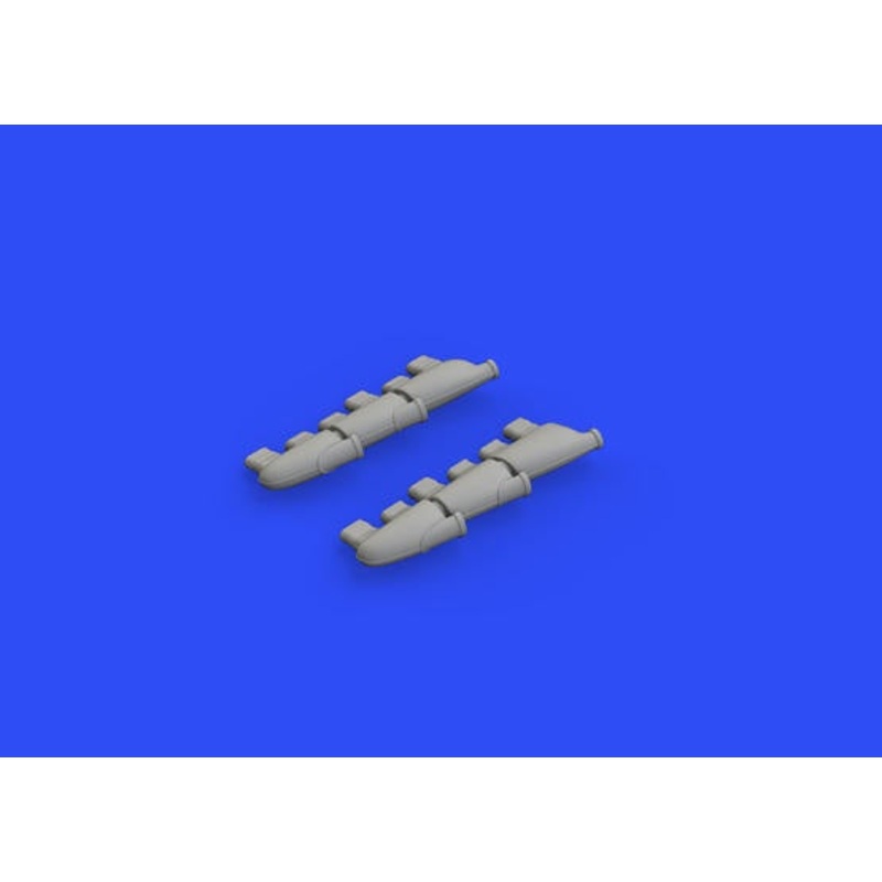 Eduard - 1/48 Spitfire Mk.I Exhaust Stacks  Brassin set (for Eduard) 648580
