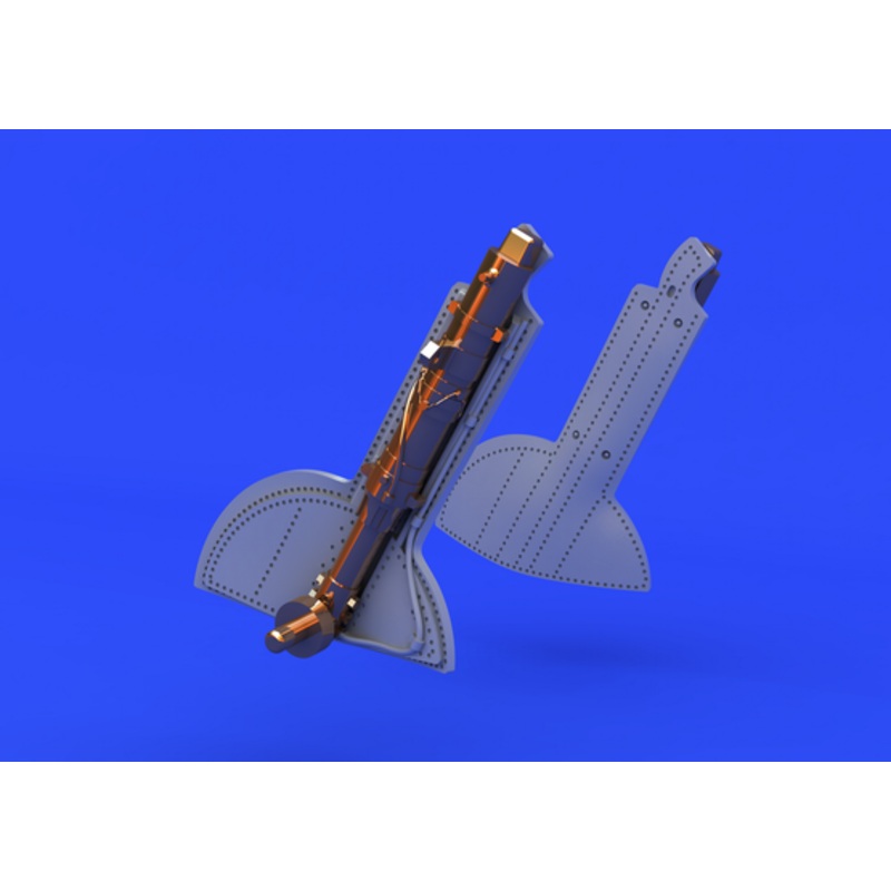 Eduard - 1/48 Spitfire Undercarriage Legs BRONZE (for Eduard) 648124