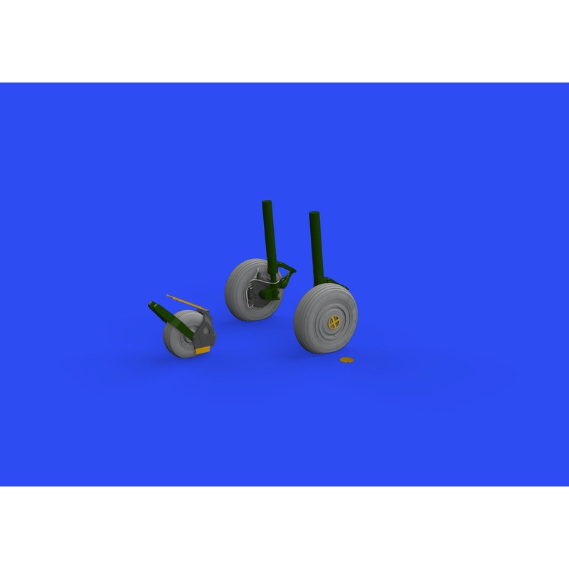 Eduard - 1/48 Su-27 Wheels Brassin set (for Great Wall Hobby) 648653
