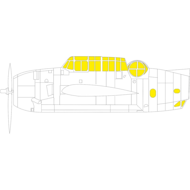 Eduard - 1/48 TBF-1C TFace Masking sheet (for Academy) EX820
