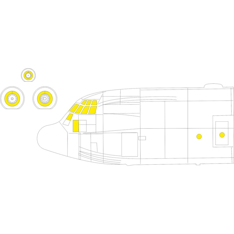 Eduard - 1/72 C-130J Masking sheet (for Zvezda) CX643