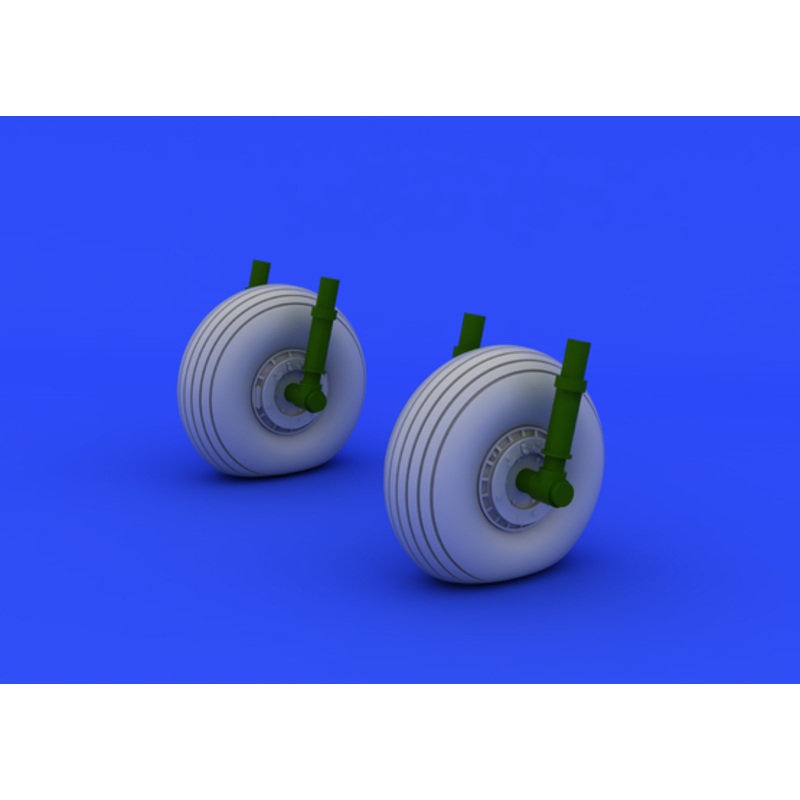 Eduard - 1/72 C-47 Wheels  Brassin set (for Airfix) 672046