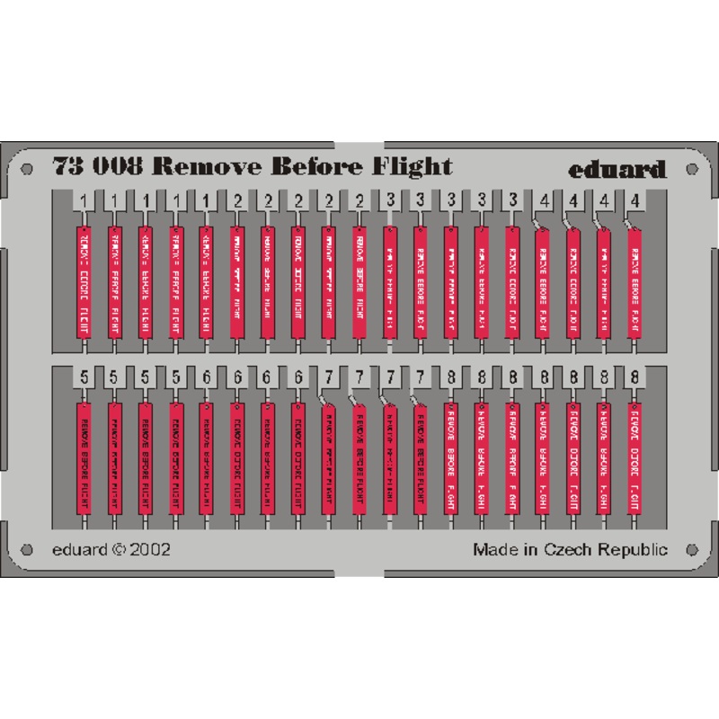 Eduard - 1/72 Remove Before Flight (Color photo-etched) 73008