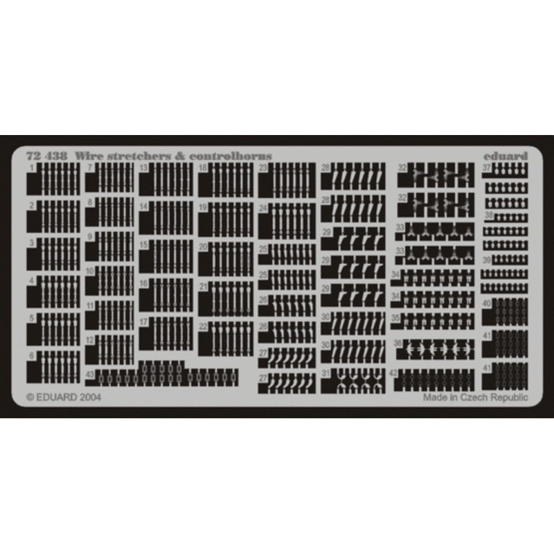 Eduard - 1/72 Wire Stretchers & Controlhorns (Photo-etched) 72438
