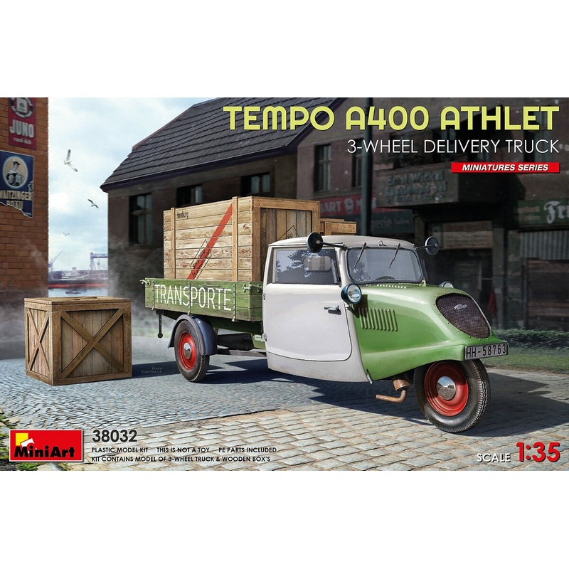 Miniart - 1/35 Tempo A400 Athlet 3-Wheel Delivery Truck