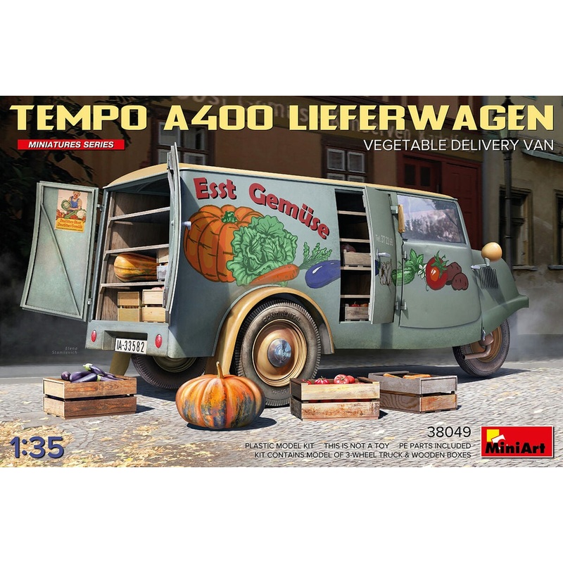 Miniart - 1/35 Tempo A400 Lieferwagen Vegetable Delivery Van