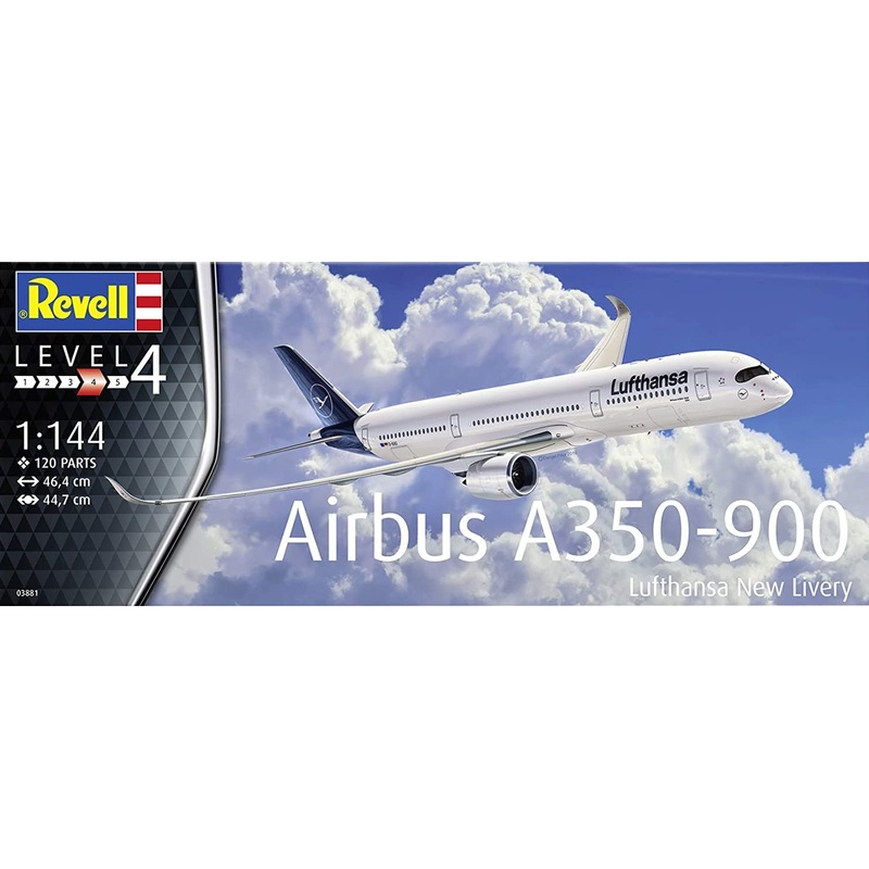 Revell - 1/144 Airbus A350-900 Lufthansa New Livery