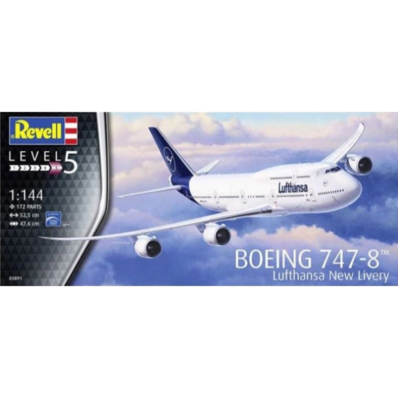 Revell - 1/144 Boeing 747-8 Lufthansa (New Livery)