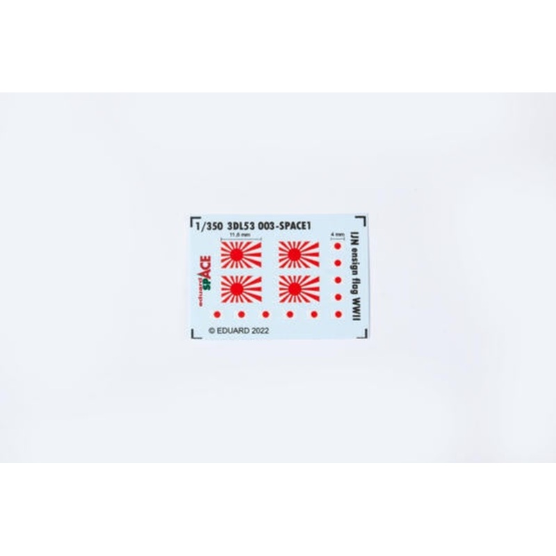 Eduard - 1/350 IJN Ensign Flag WWII SPACE set 3DL53003