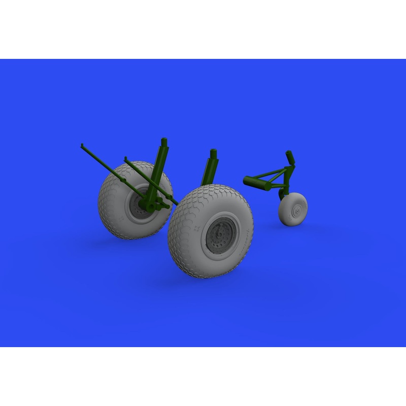 Eduard - 1/48 B-17F Wheels Cross Tread Brassin set (for Eduard) 6481024