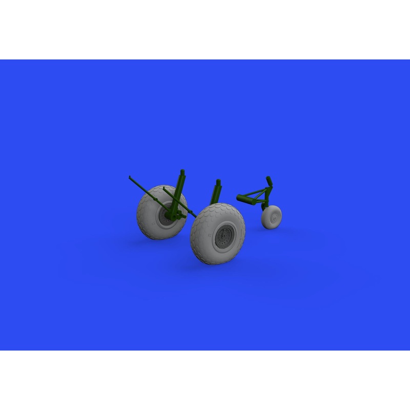 Eduard - 1/48 B-17F Wheels Oval Tread Brassin set (for Eduard) 6481026
