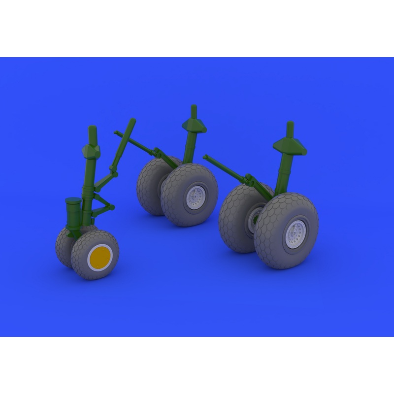 Eduard - 1/48 B-29 Wheels Brassin set (for Revell) 648132