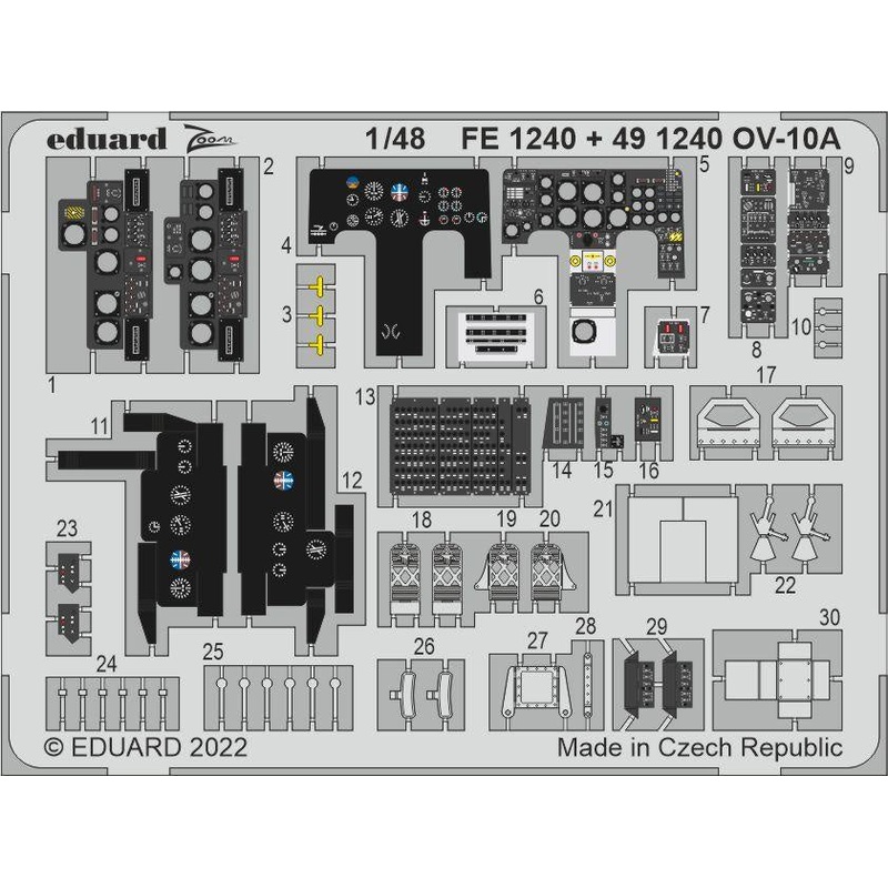 Eduard - 1/48 OV-10A (Photo-etched) (for ICM) 491240