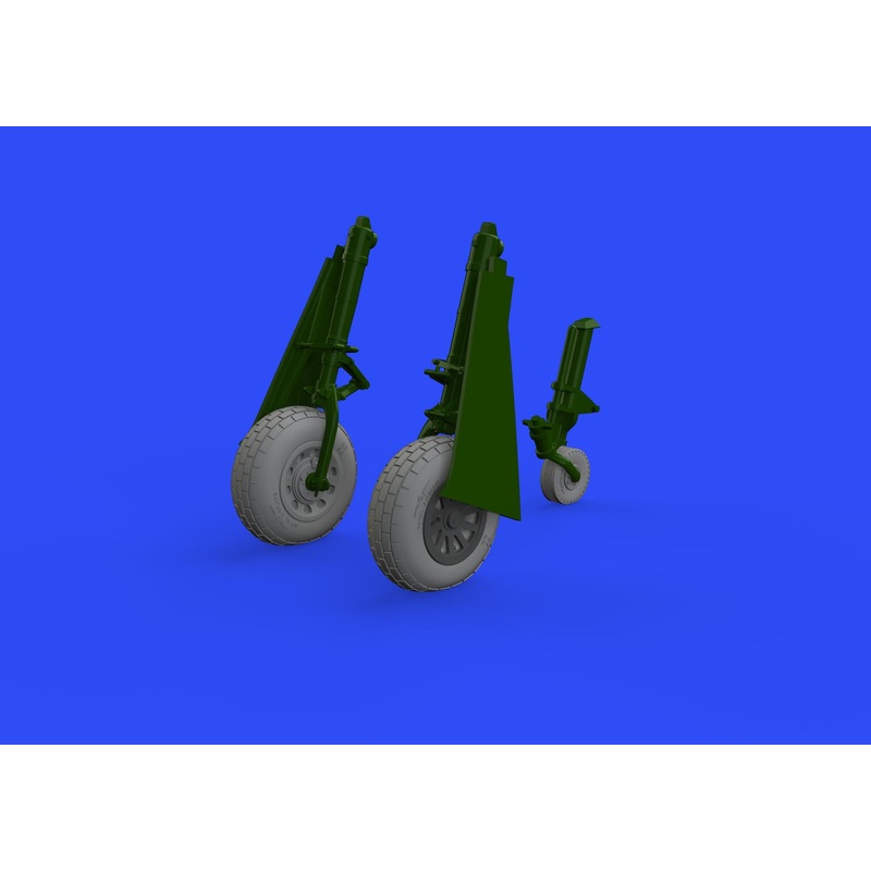 Eduard - 1/48 P-51B/C Wheels Block Tread Brassin set (for Eduard) 648989