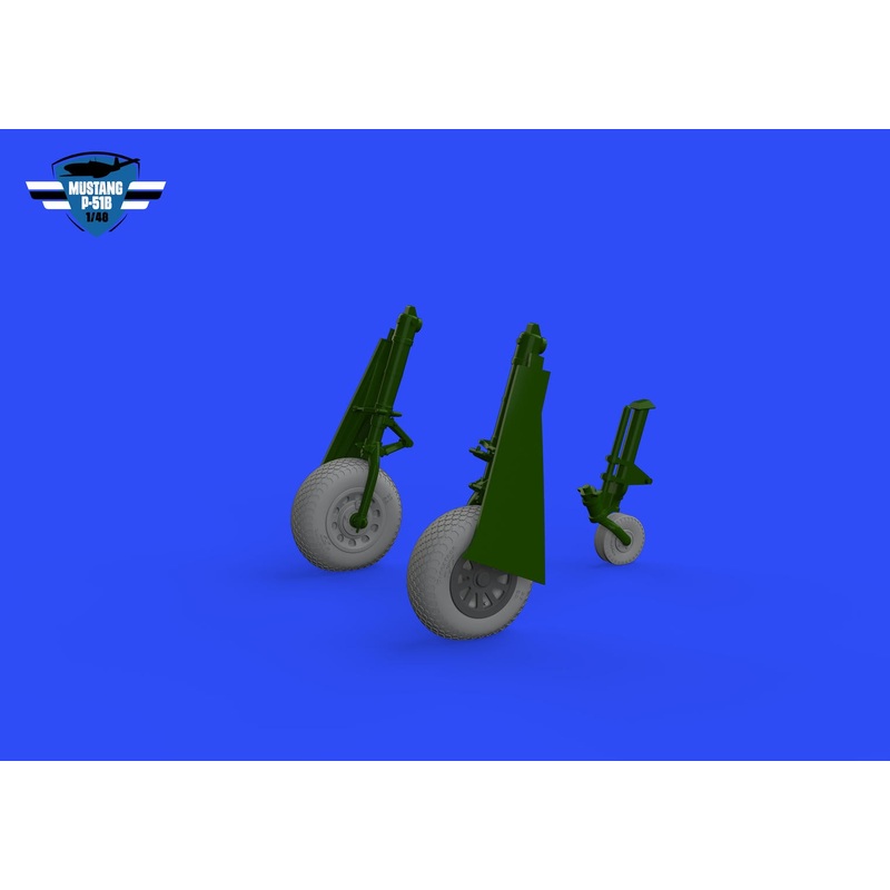 Eduard - 1/48 P-51B/C Wheels Cross Tread Brassin set (for Eduard) 648988