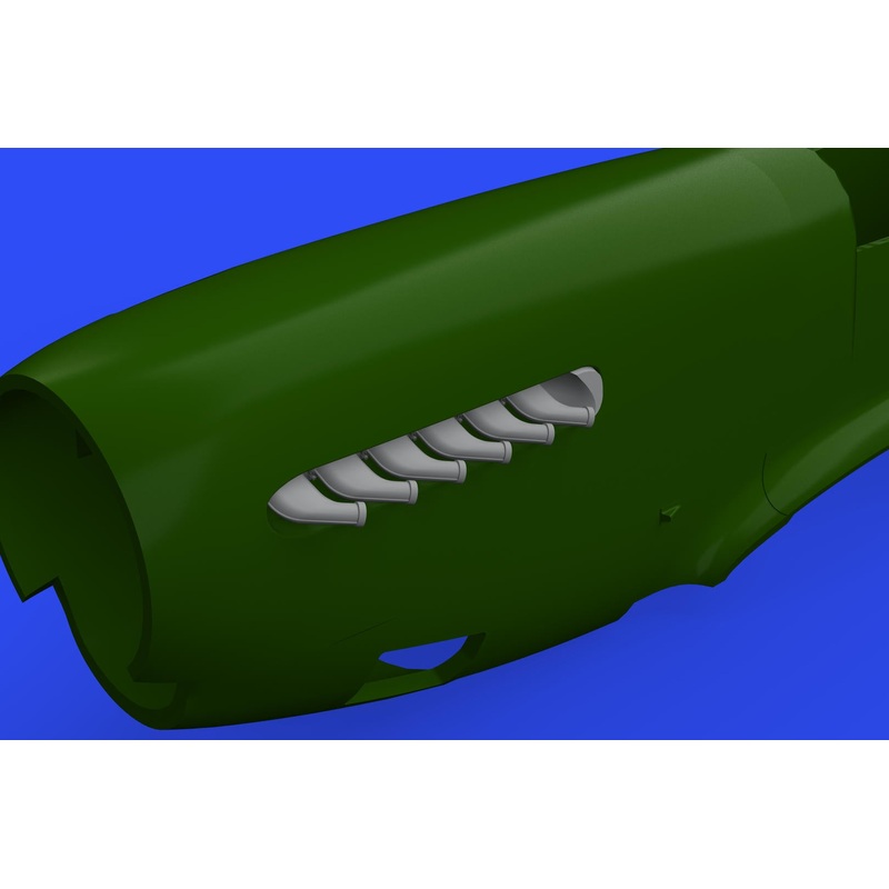 Eduard - 1/48 P-51D Exhaust Stacks Brassin set (for Eduard) 648485