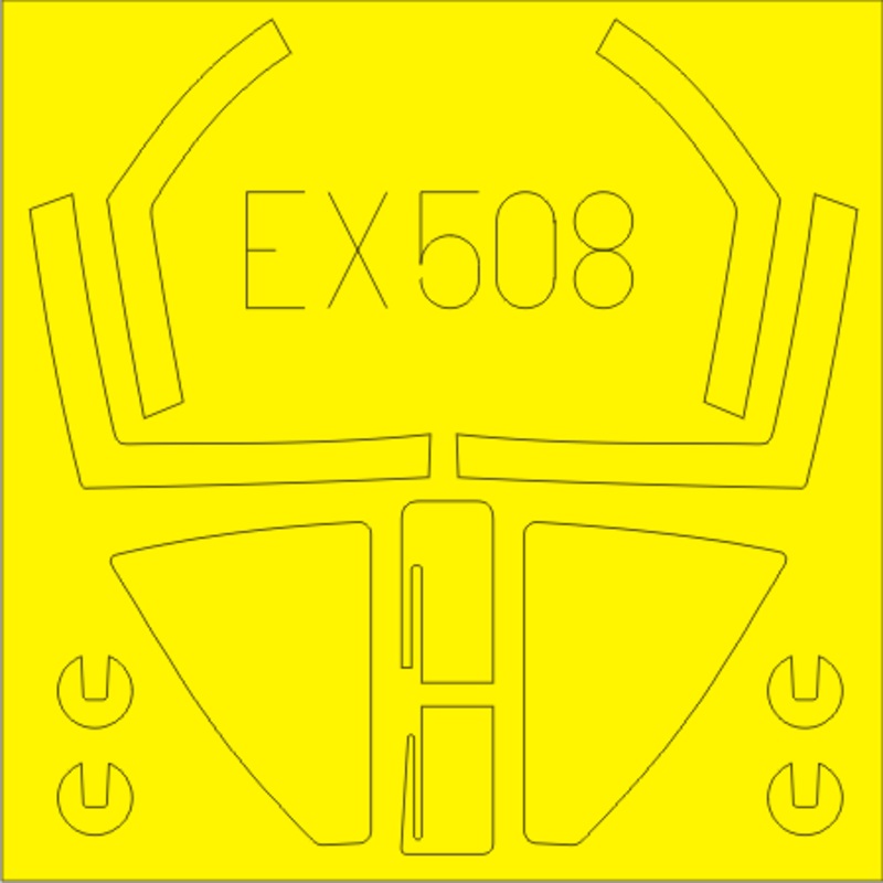 Eduard - 1/48 Sea Harrier FRS.1 Masking sheet (for Kinetic) EX508
