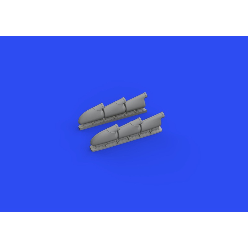 Eduard - 1/48 Spitfire Mk.V three-stacks Exhausts Rounded Brassin set (for Eduard) 648667