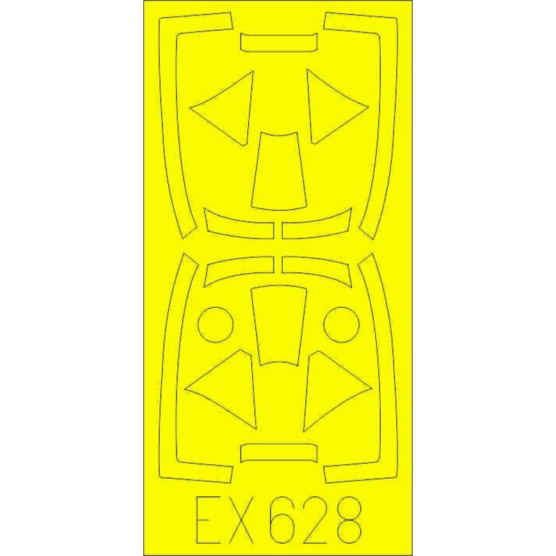 Eduard - 1/48 Tempest Mk.V TFace Masking sheet (for Eduard) EX628