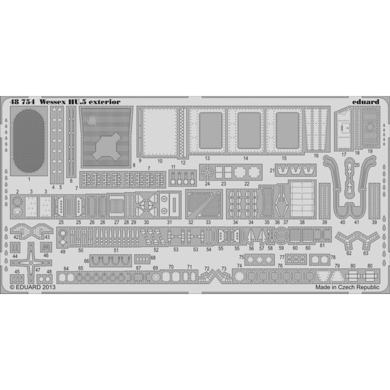 Eduard - 1/48 Wessex HU.5 Exterior (Photo-etched) (for Italeri) 48754