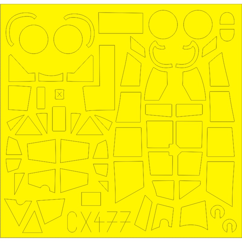 Eduard - 1/72 Do 17Z-2 Masking Sheet (for ICM) CX477