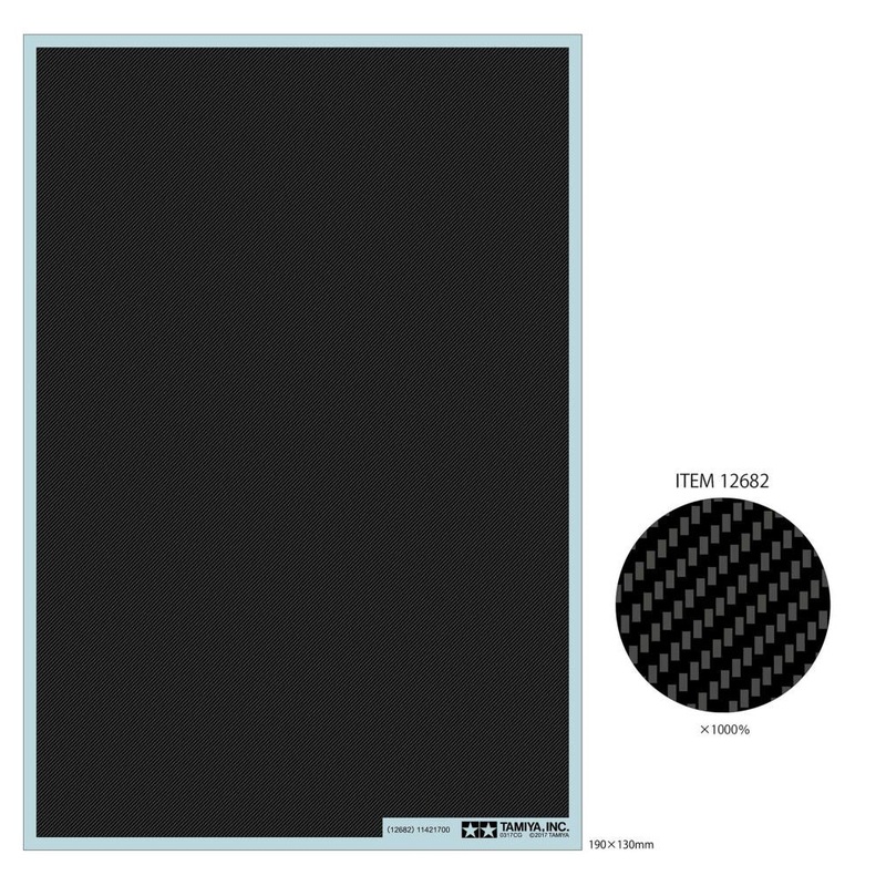 Tamiya - Carbon Decal Twill Weave - Extra Fine