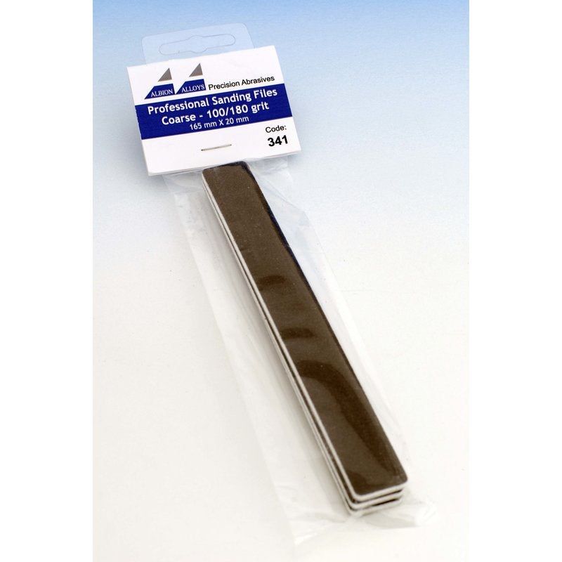 Albion Alloys - 341 Sanding Files Coarse 100/180 Grit (3)