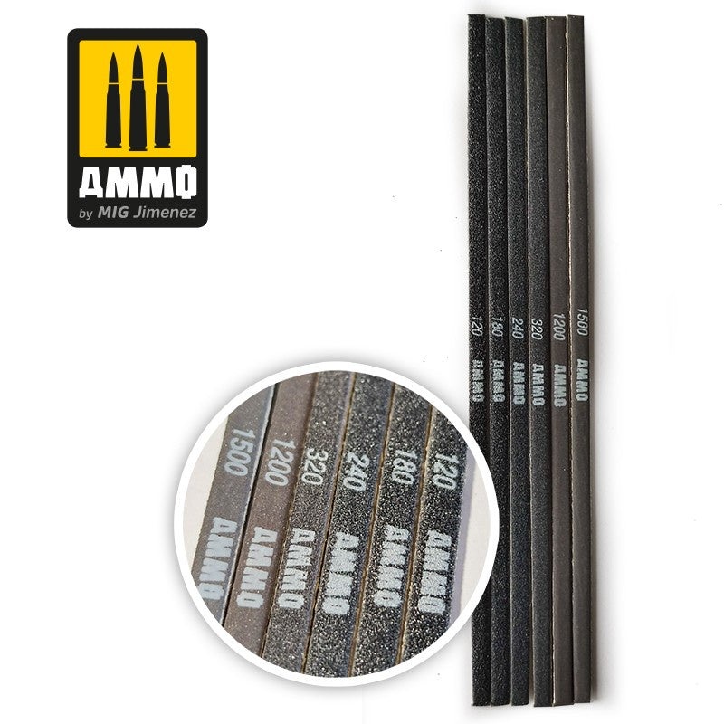 AMMO - 8568 Contour Sanding Sticks - 6 pcs.