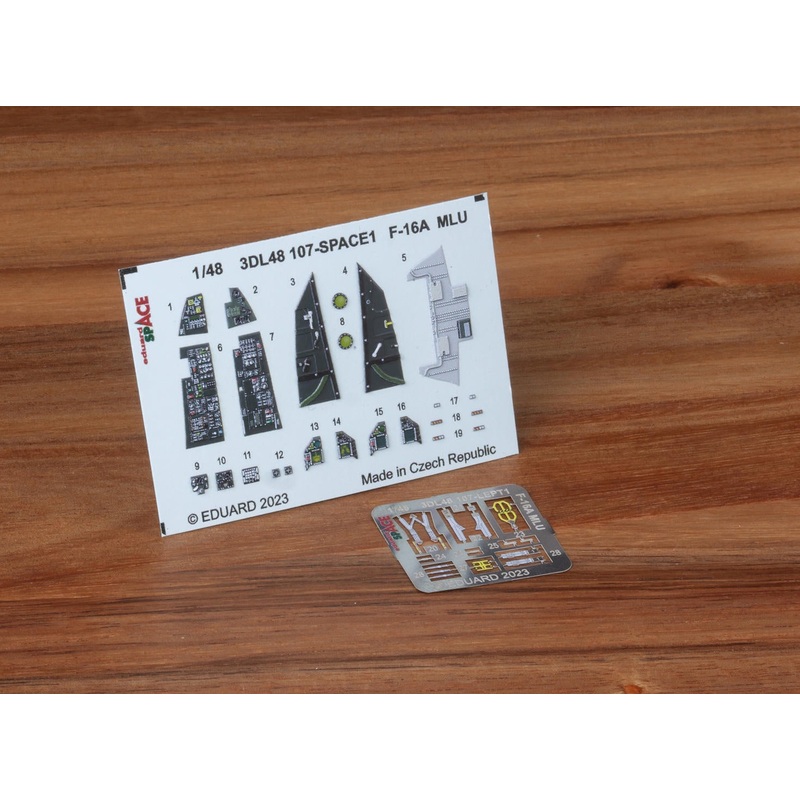 Eduard - 1/48 F-16A MLU SPACE set (for Kinetic) 3DL48107
