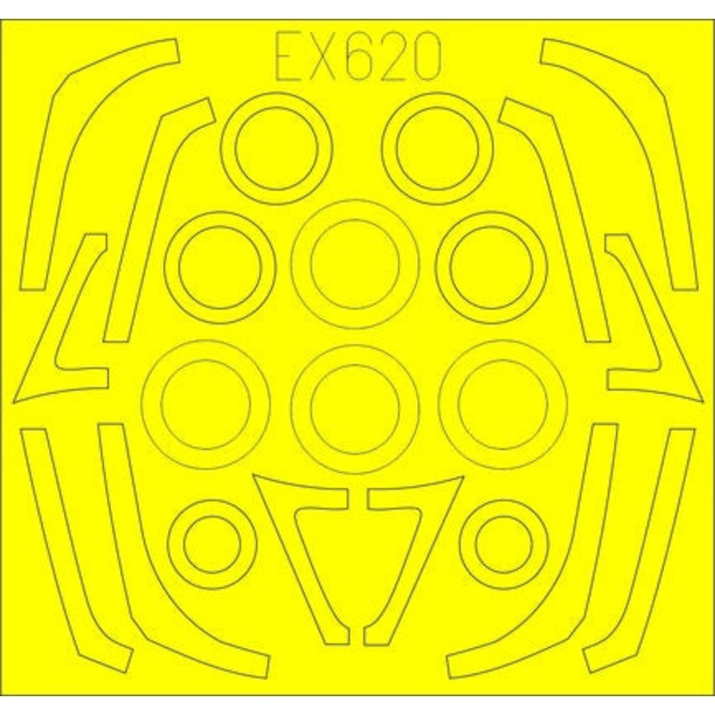 Eduard - 1/48 F-16C/N TFace Masking sheet (for Tamiya) EX620