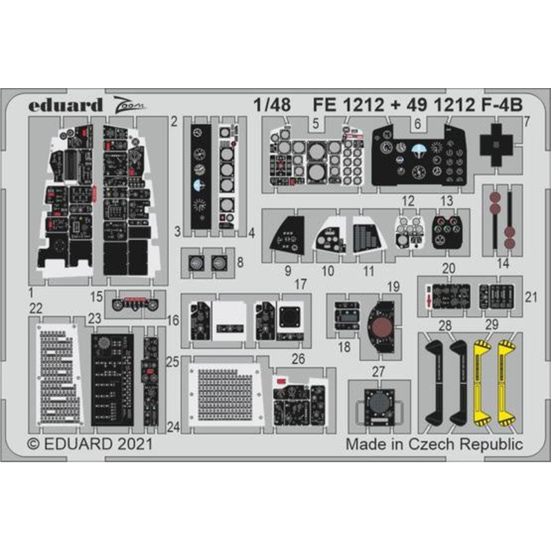Eduard - 1/48 F-4B (Photo-etched) (for Tamiya) 491212