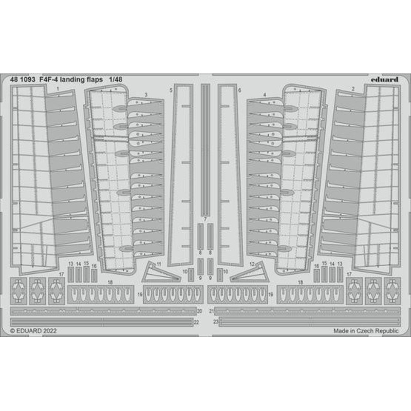 Eduard - 1/48 F4F-4 Landing Flaps (Photo-etched) (for Eduard) 481093