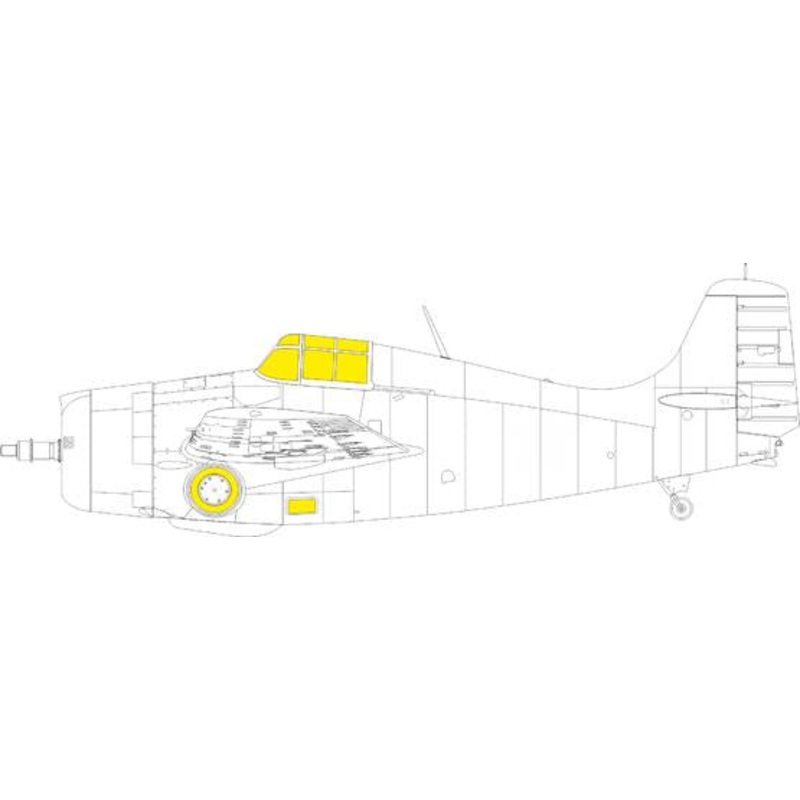 Eduard - 1/48 F4F-4 TFace Masking sheet (for Eduard) EX904