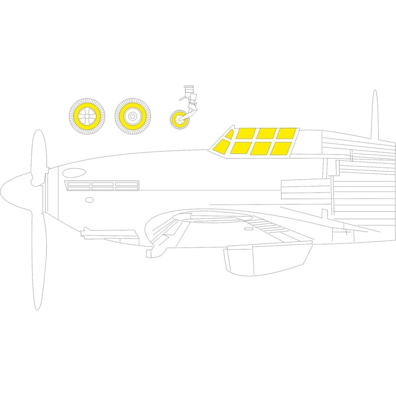 Eduard - 1/48 Hurricane Mk.IIc TFace Masking sheet (for ARMA Hobby) EX980