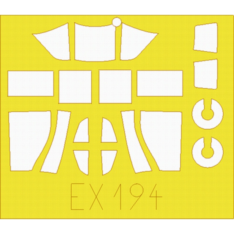 Eduard - 1/48 Il-2 Stormovik Single Seater Masking sheet (for Accurate Miniatures) EX194